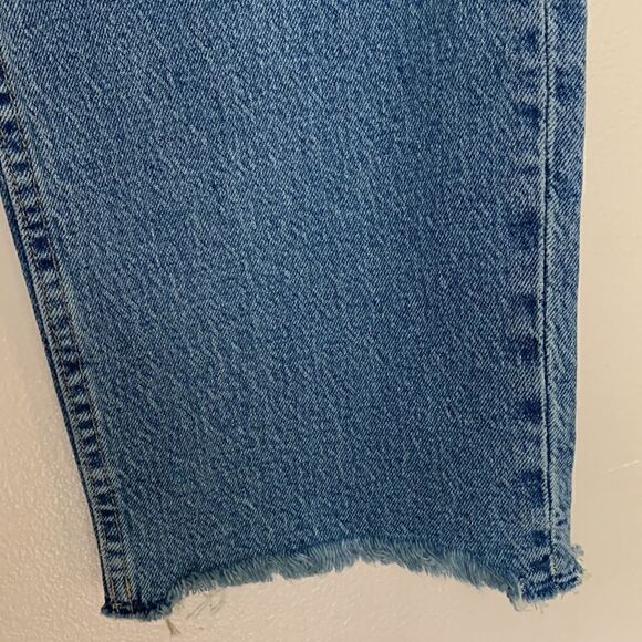 Women’s ABLE the straight jean size 32 raw hem sold out high rise waist - Picture 9 of 13